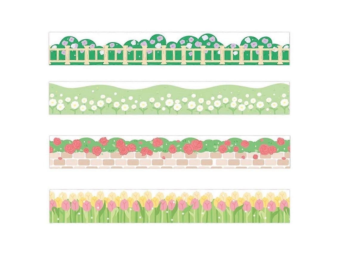 Fita Adesiva Decorativa Multicolorida, Fita de Papel Artesanal, Adesivo para Scrapbooking, Diário, Material de Papelaria para Agenda. GOKOCO