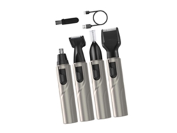 Kit De Cuidados Pessoais 4 Em 1 Sem Fio Removedor De Pêlos Portátil Destacável Bateria Estendida Perfeito Para Barba Nariz Pêlos Sobrancelhas Pêl
