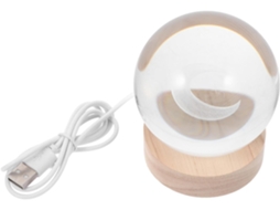Luminária Noturna Lua Ounona Com Base Led E Usb Bola De Luz