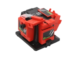 Máquina De Afiar Cinzel Elétrico Multifuncional, Velocidade De Afiamento Rápida, Ângulo Ajustável, Vermelho-alaranjado