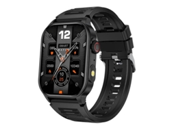 Smartwatch Com Chamadas Bluetooth Lanterna E Tracking Sports Ao Ar Livre Preto Bestvite