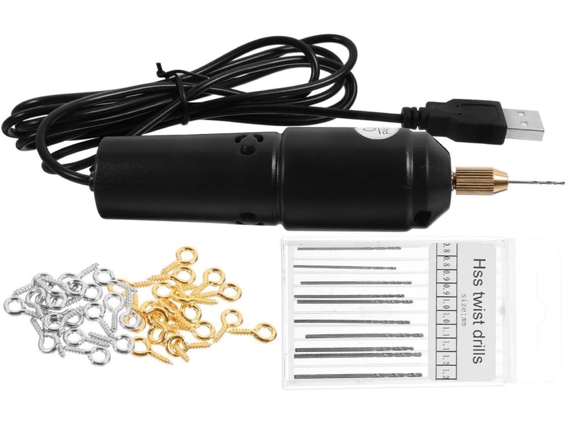 Furadeira Elétrica Portátil Mini, Preta, Usb, Velocidade De 8000 Rpm,