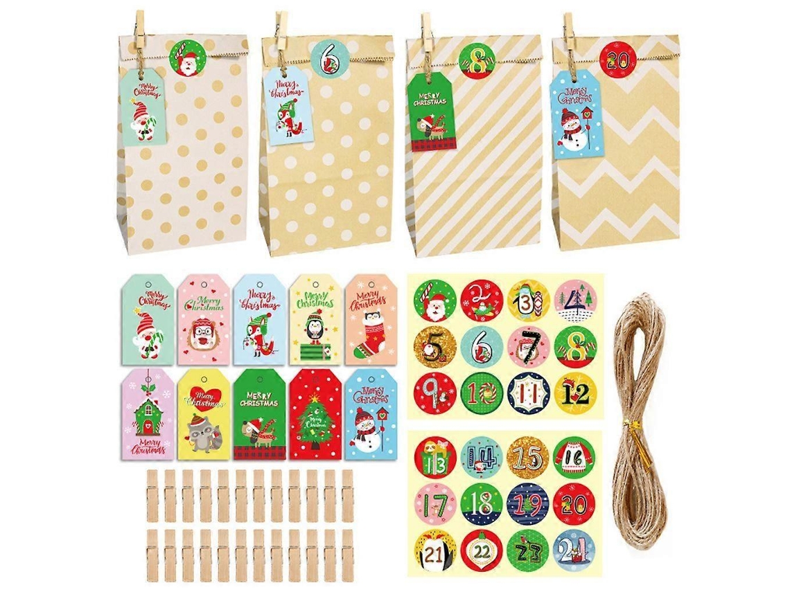 Sacolas De Presente De Natal Multicolor, Autoconstruíveis, Papel, Para Festas E Doces