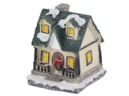 Vilarejo de Natal com Luz Led, Casa de Resina Iluminada, Decoração, Presente, Alto Brilho