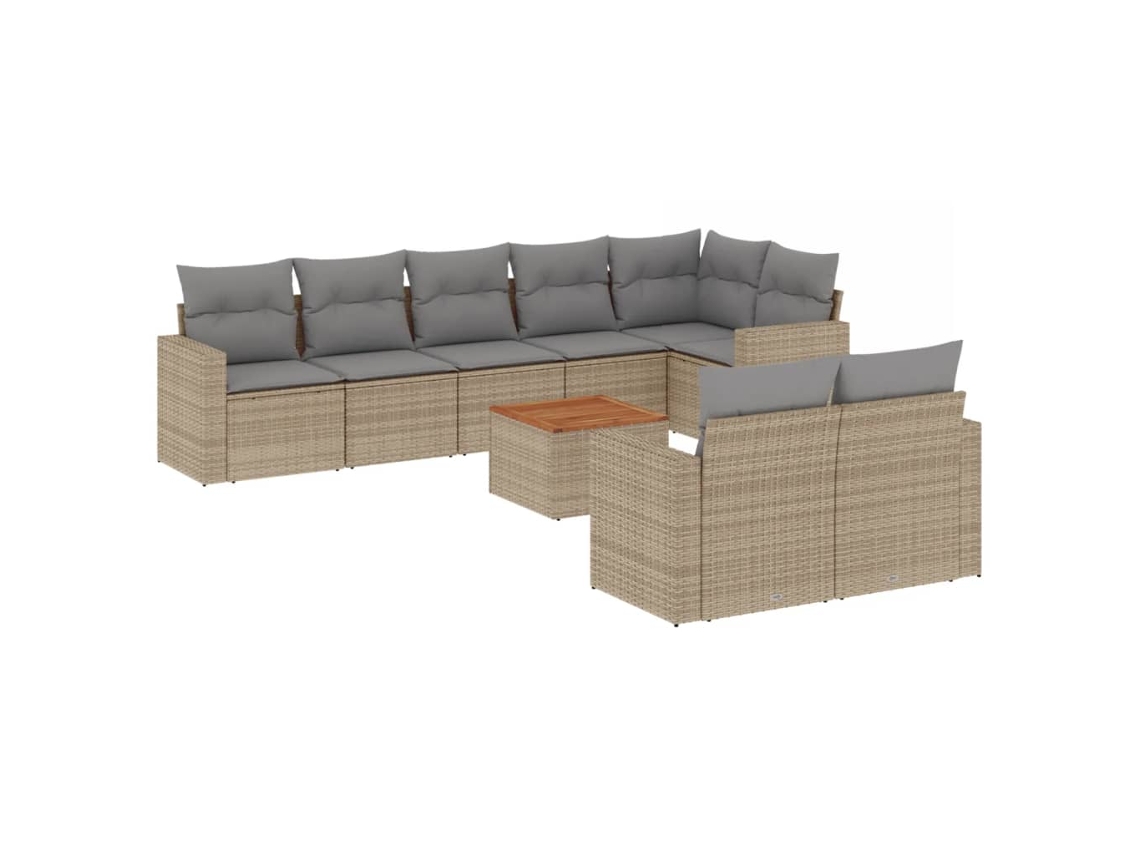 Garden Sofa Set, Garden Sofa Sets Vidaxl Bege Rattan / Vime (n/a)