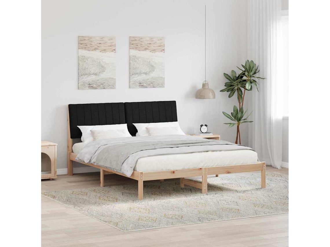 Vidaxl Estrutura Da Cama Com Cabeceira Castanho 160 X 200 Cm
