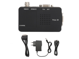 Adaptador conversor BNC S-video para VGA HD, monitor de PC, plugues UK e UE CHABERLU