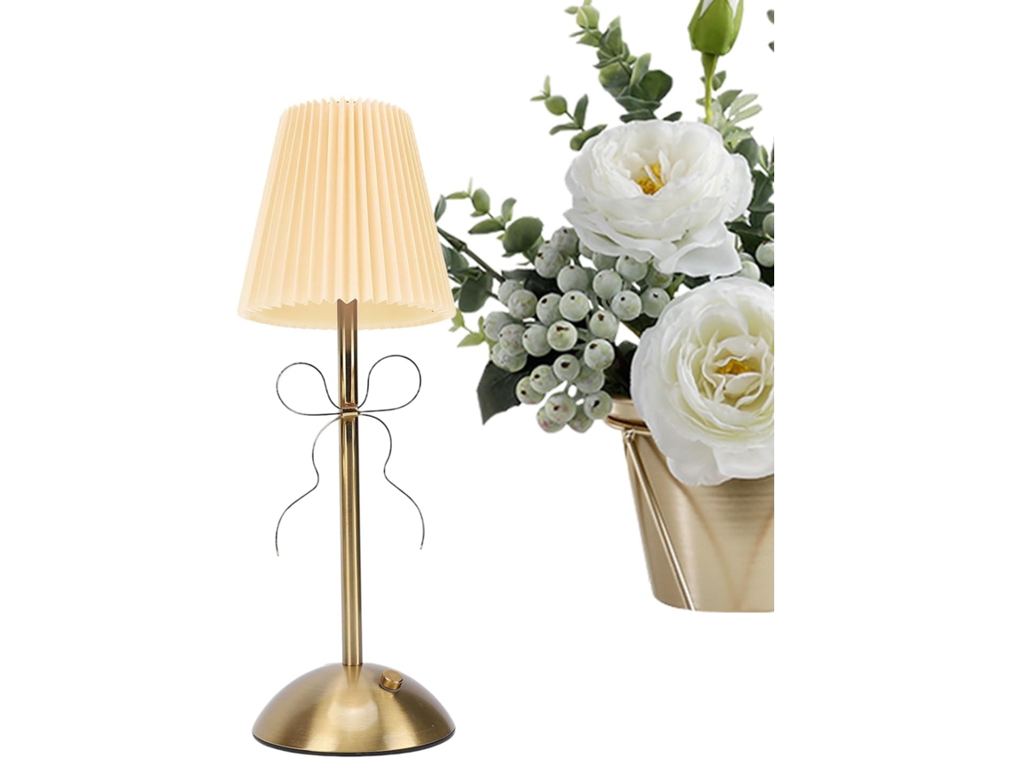 Mesa Genérica Abajur, Luz Led Sem Fio, Design Em Laço