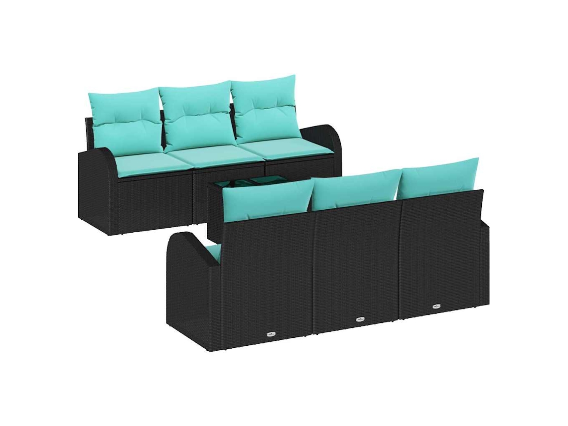 Maison Exclusive - Conjunto De Sofá De Jardim 7 Unid. 6-número De Lugares