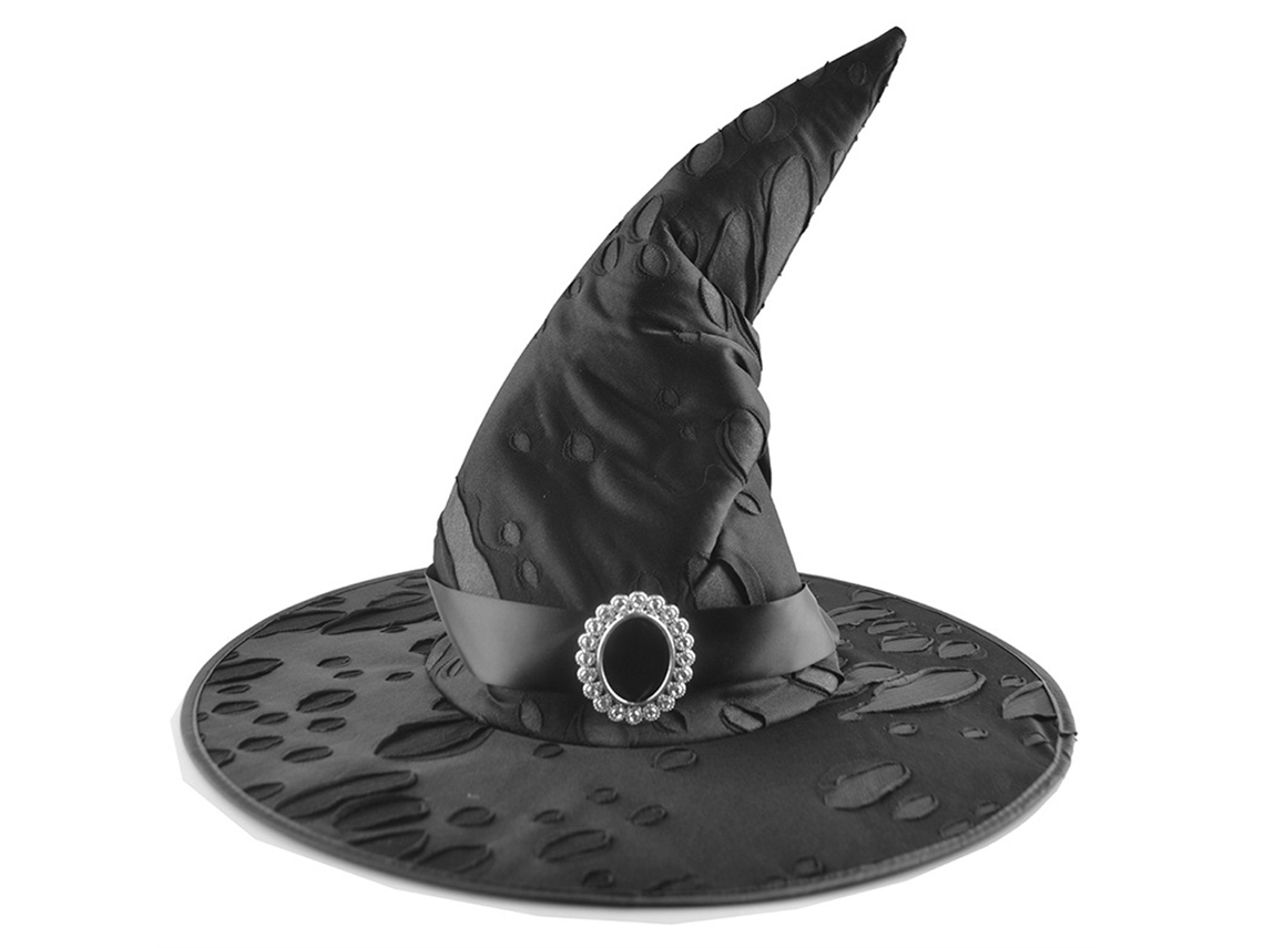 Chapéu De Bruxo Preto Clássico Para Halloween