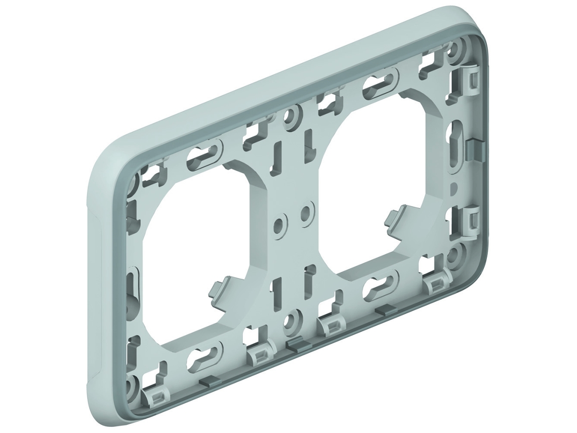 Plexo Quadro Duplo Horizontal Cinzento Ref: 069683