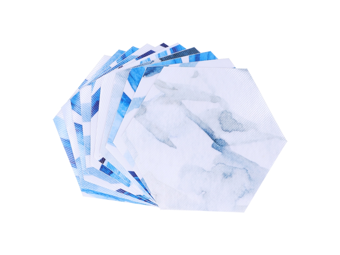 Adesivo de telha hexagonal 3D para piso e parede S/MARCA