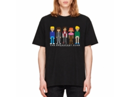 Rockinstone Breakfast Club Movie Pixels Black Adult T-shirt Size:m