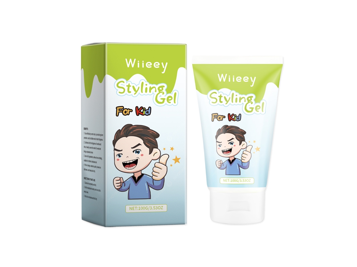 Gel Infantil Wiieey, Creme de Modelagem para Cabelos Rebeldes e Facilidade de Estilo LAXISCREED