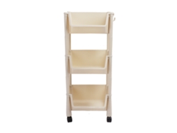 Prateleira Vertical Móvel 3 Camadas com Rodas Slide Out Utility Cart de Pp para Economizar Espaço S/MARCA