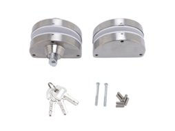 Fechadura Para Porta De Vidro (sem Furos, Compatível Com Vidro De 10 A 12 Mm)