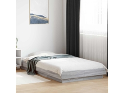 Vidaxl Estrutura De Cama Com Led Sonoma Cinzento 80 X 200 Cm