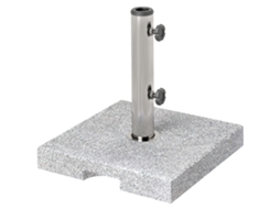 Base CHEZMOI, Lastro, Ø 48x34 Cm, Cimento, HDPE, Flor de Lis, 13 Kg, Preto e Dourado