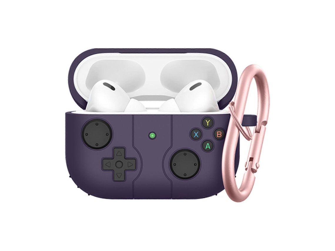 Capa Protetora De Silicone Macia E Resistente A Quedas Para Airpods Pro 2 Com Gancho.
