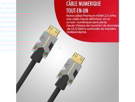 Cabo Hdmi MONSTER M1000 Uhd 4K Hdr 22.5Gbps