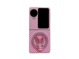 Capa De Celular Pc Com Suporte E Diamante Brilhante