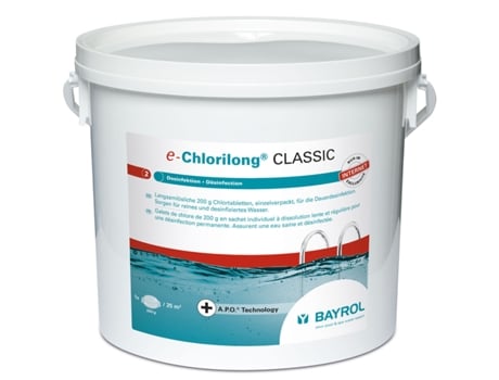 Seixo de Cloro Lento 250G 5Kg Chlorilong Classic BAYROL