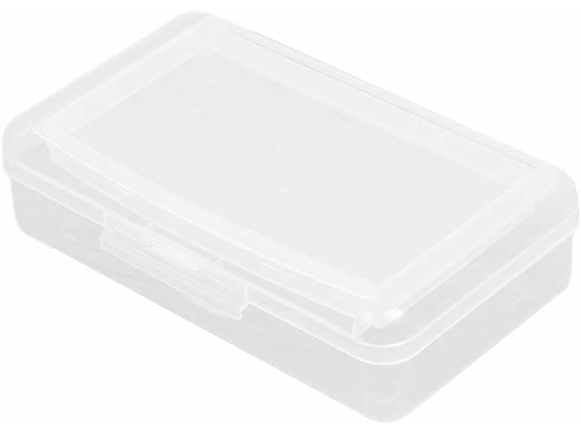 Estojo Plástico Rígido Grande Capacidade, Com 20,5 Cm De Diâmetro Dois Compartimentos, Ideal Para Material