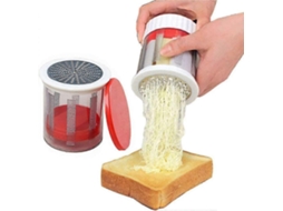 Rallador de Queijo e Manteiga de Aço Inoxidável Manual com Lâminas Intercambiáveis Ferramenta de Cozinha Yujia