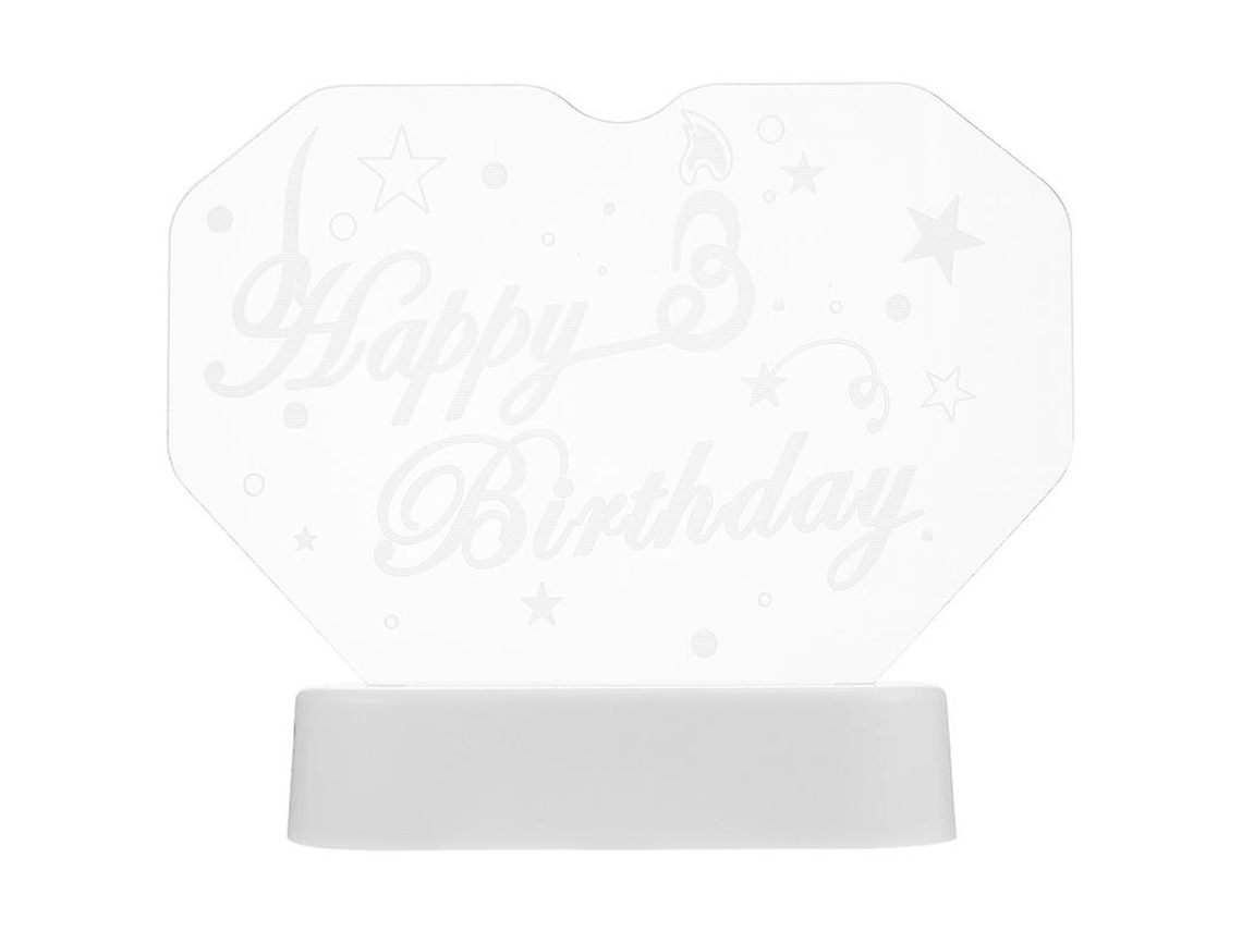 1pcs Sinal Led De Feliz Aniversário