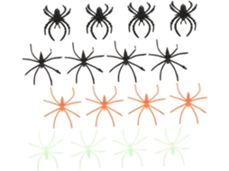 Aranha Decorativa Iluminada para o Halloween, Acessórios para Festas, Fantasias e Detalhes de Palco CHABERLU