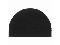 Vidaxl Tapete De Porta Semicircular 60x90 Cm Fibra Coco Tufada Preto