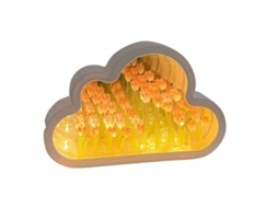 Candeiro Led Decorativo com Espelho de Cabeceira Ambiente Relaxante STELASPLEN