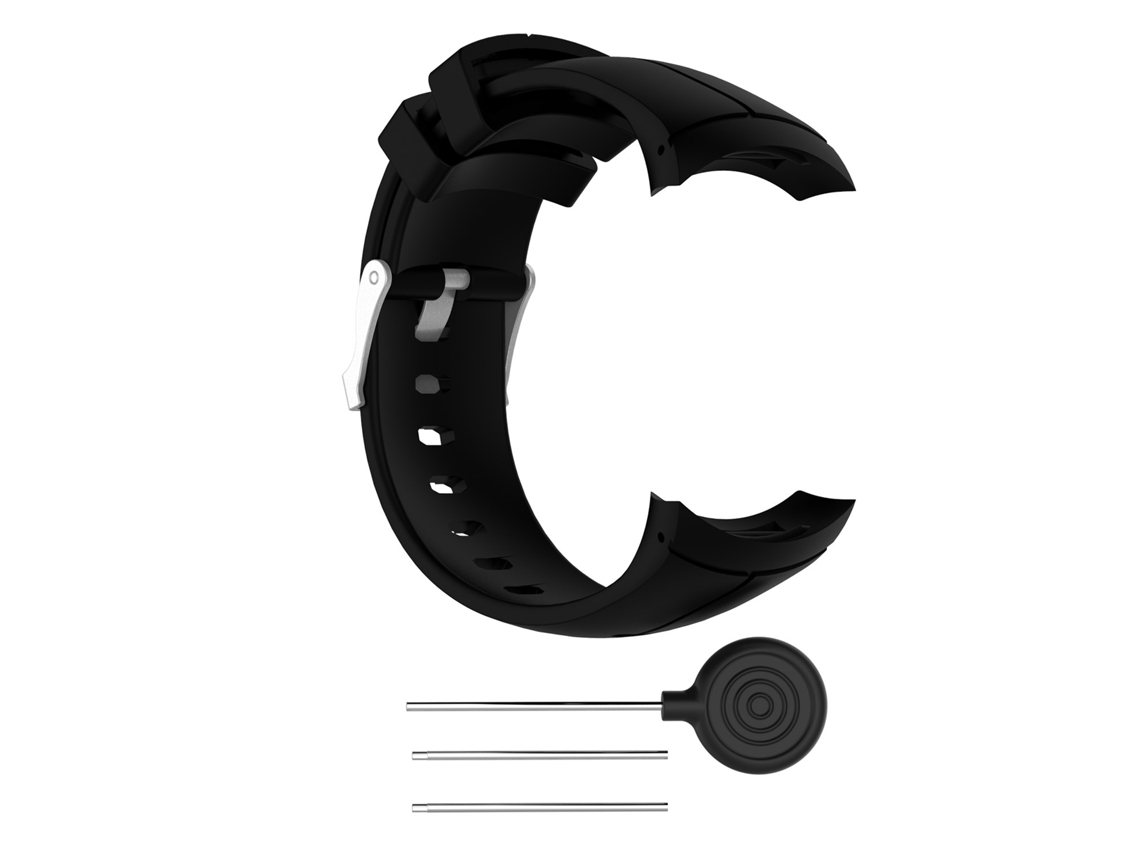 Pulseira para Relógio Suunto Spartan Ultra, Pulseira Esportiva de Silicone Macio CZHHMART Preto
