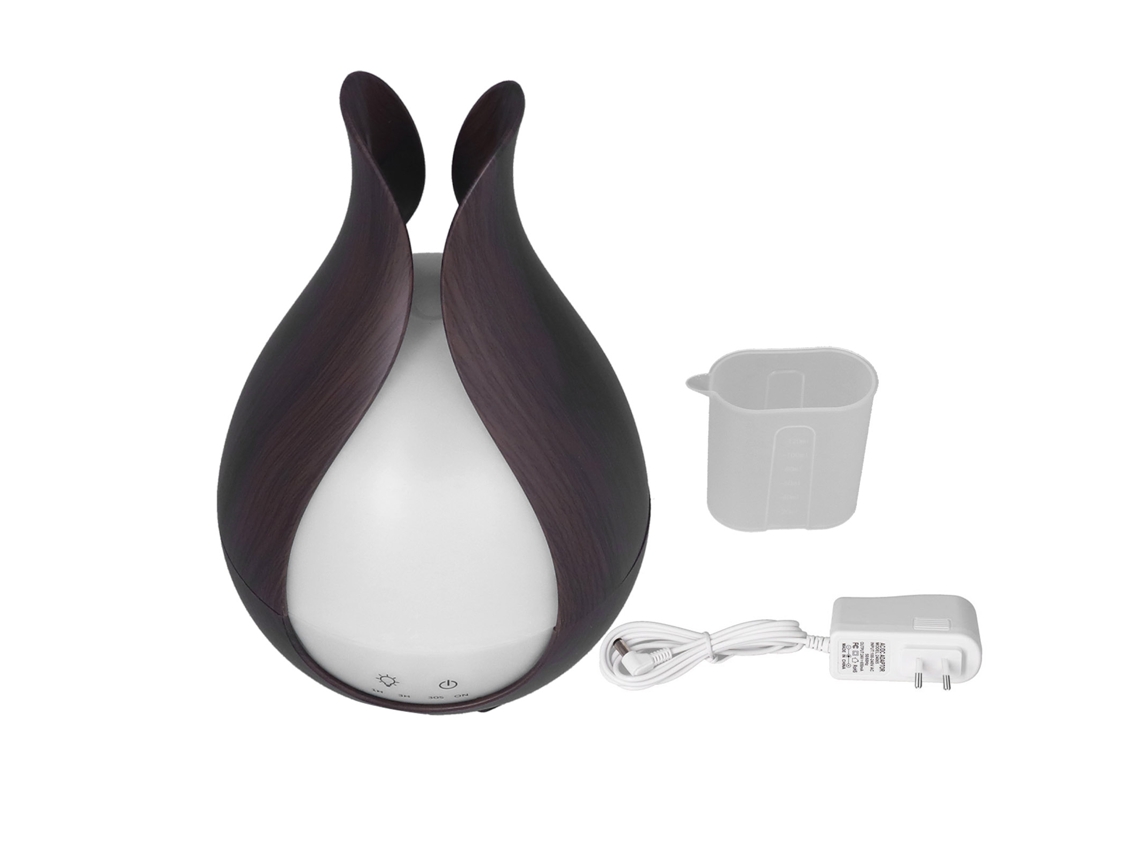 Laxiscreed Umidificador Ambiente Com Luz Noturna E Aromaterapia, 200ml, Design De Grão De Madeira