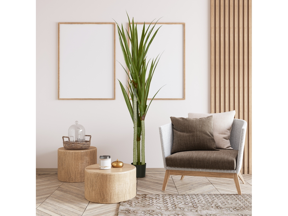 Planta Artificial, Em Bambu, 190 X 17 X 17 Cm