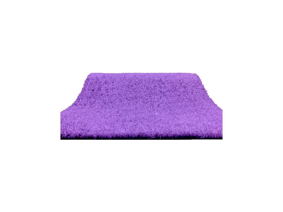 Césped Artificial 7mm De Color Para Exterior | Alta Densidad Morado 2 X 20 Metros : 40 M2