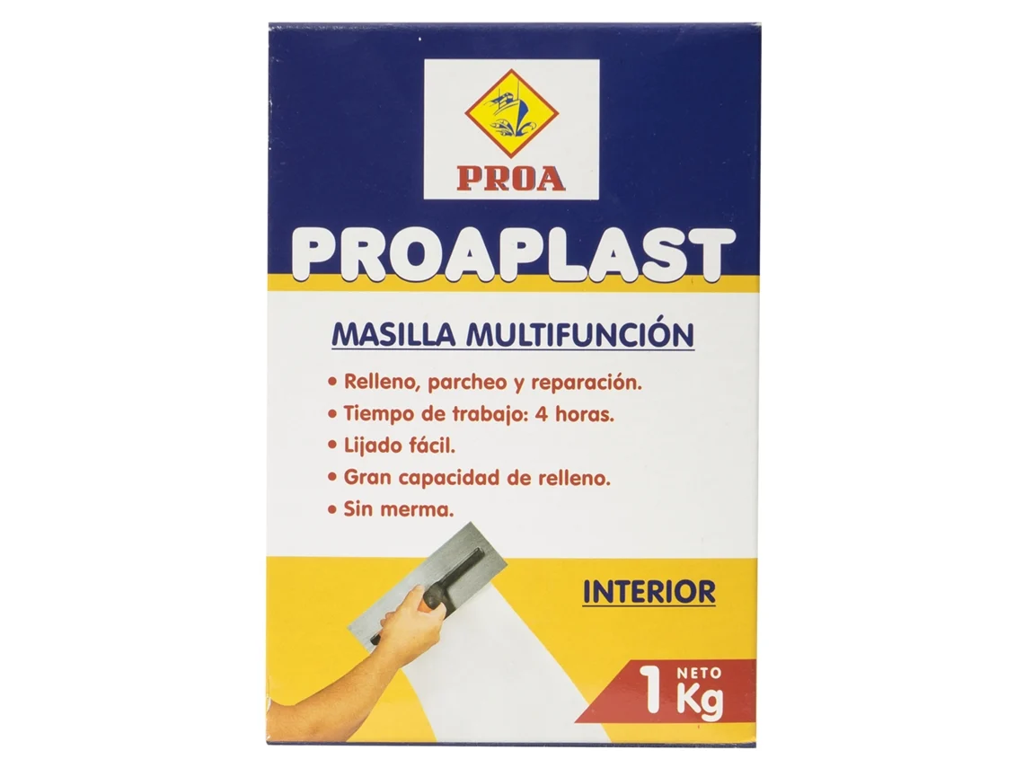 Pó para Enchimento de Paredes Interiores Proaplast 15 kgs
