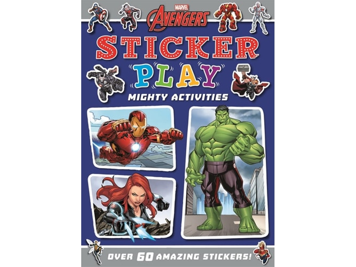 Livro Marvel Avengers Sticker Play de Autumn Publishing (Inglês)