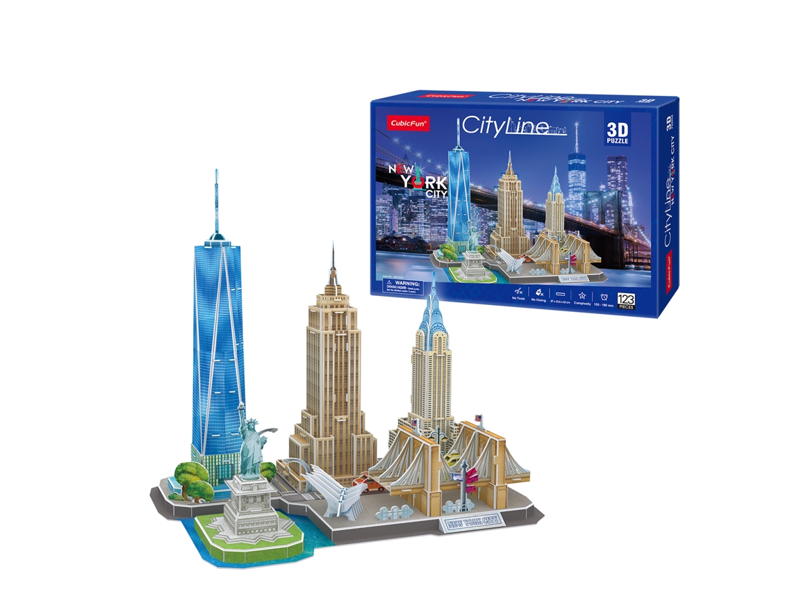 Puzzle 3D New York (8 anos - 123 peças)