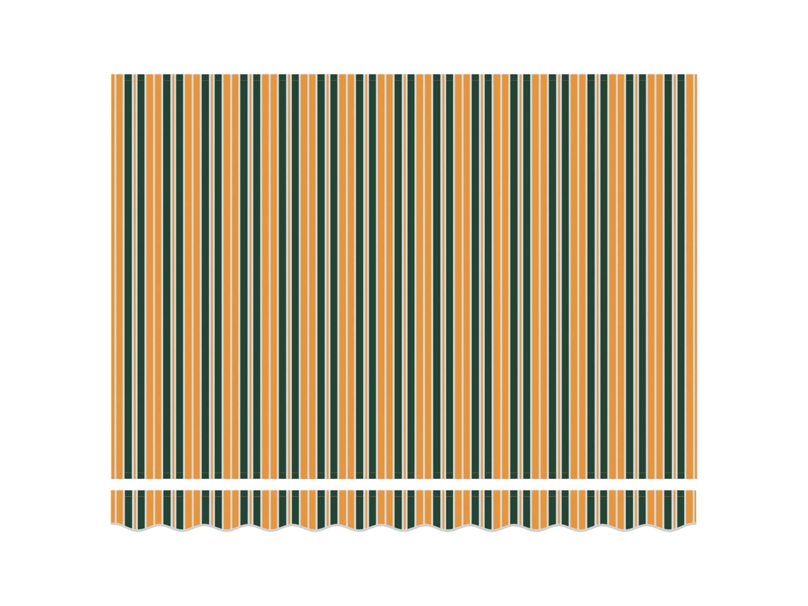 Toldo Retrátil Verde e Amarelo 350 X 250 X 165 Cm MAISON EXCLUSIVE