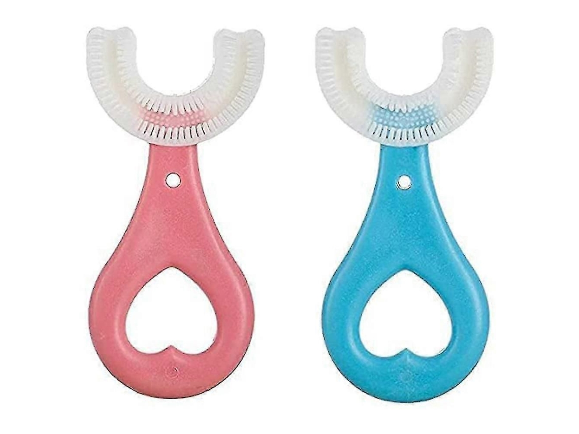 Escova de Dentes Infantil Manual U Treinamento Portátil Silicone para Bebê S GOKOCO