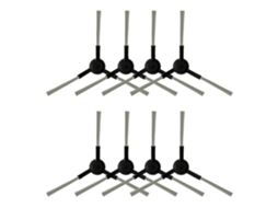 8x Reposição Escova Lateral Para Tefal Rowenta X-plorer Serie 130 Ai Cantoes Robô Aspirador Acessórios
