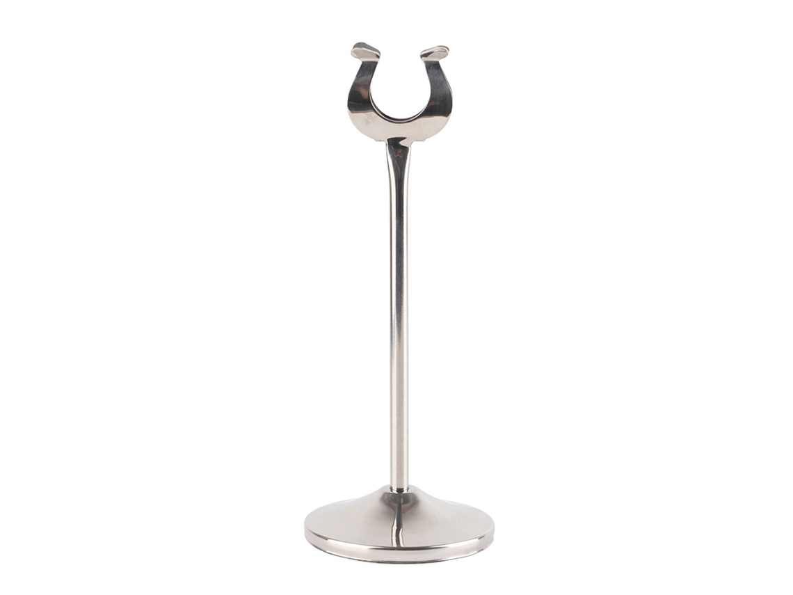 Suporte de Número de Mesa em Aço Inoxidável U | S/MARCA