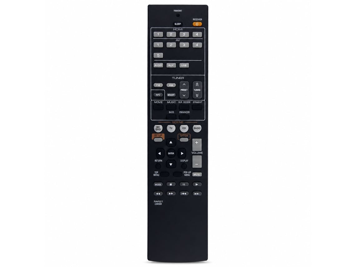 Comando À Distância Compatível Com Recetor Av Yamaha Rav521, Amplificador E Sistema De Áudio_dae