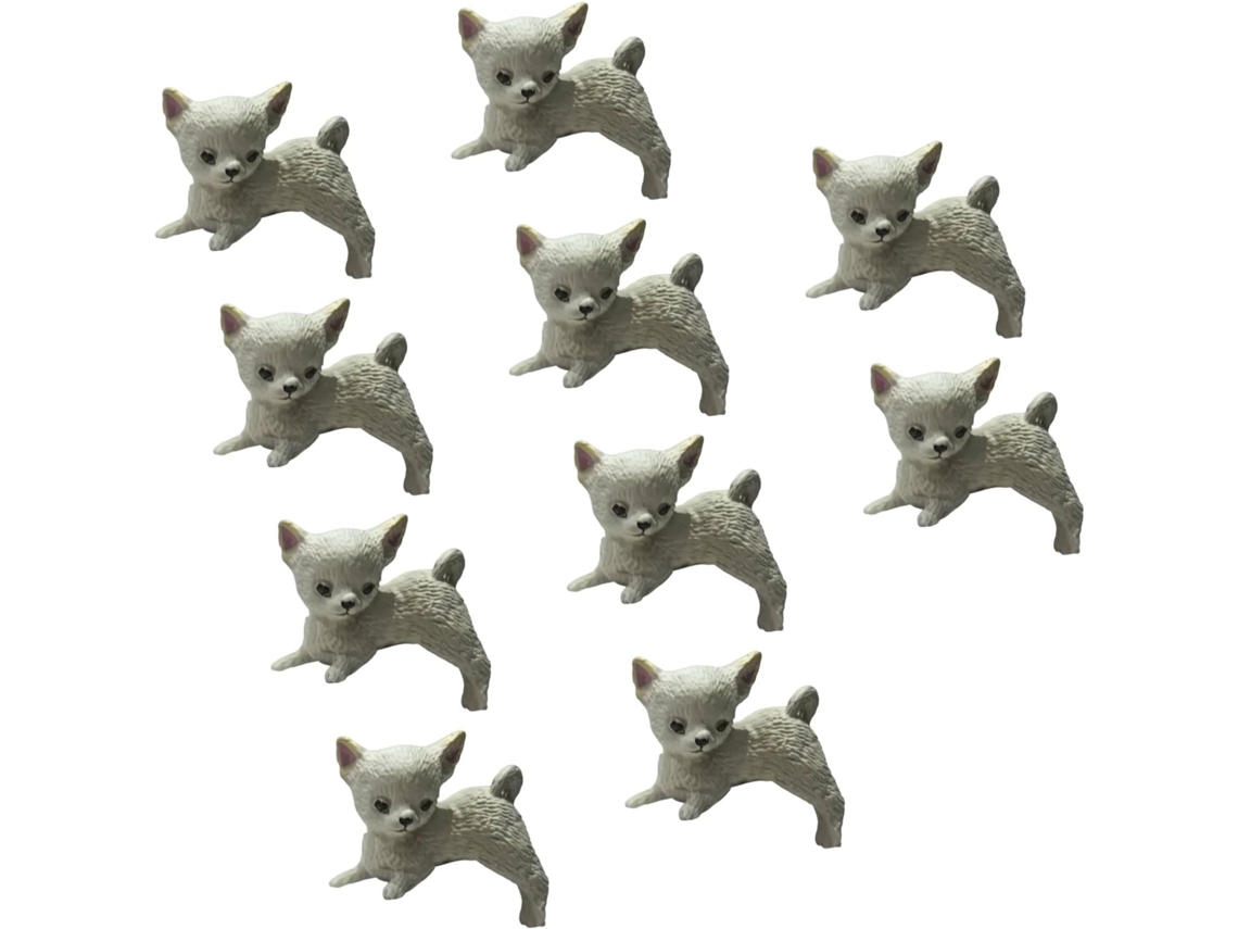 Conjunto De 10 Miniaturas De Gatos, Feitas À Mão Em Resina, Para Decorar Mesas, Escritórios E Veículos