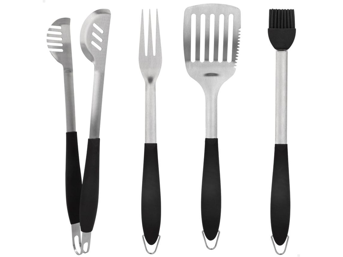 Conjunto De 4 Acessórios Para Churrasco AKTIVE