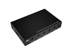 Kceve Kc-8402 Divisor De Tela Hd 4 Em 2 Saídas 4k30hz Com Carcaça De Metal E Plugue Eu
