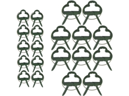 20pcs Clips De Plantas Jardim (2 Tamanhos) Ajustáveis Para Apoio A Tomates, Legumes E Plantas Trepadeiras