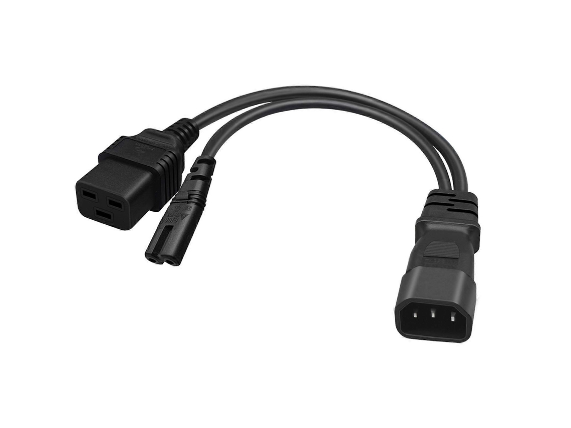 Lurelia Cabo De Alimentação C14 Para C7, 32cm, 16a, 3x1, Monitores