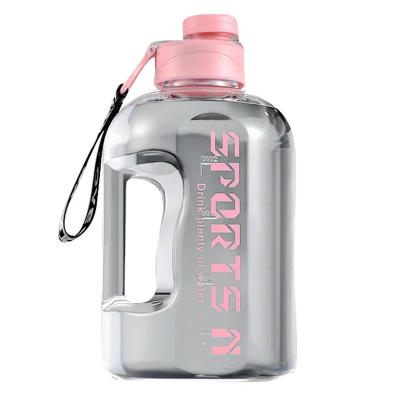 Garrafa de Água Esportiva , Garrafa de Água Portátil de Grande Capacidade para Homens. MDUG (rosa, 1,7l)